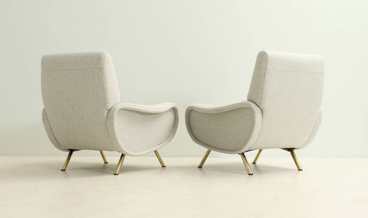 Pair of Lady Armchairs by Marco Zanuso 2