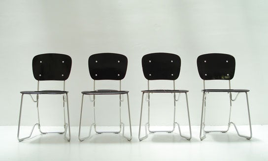 Four Alu-Flex Chairs by Armin Wirth
