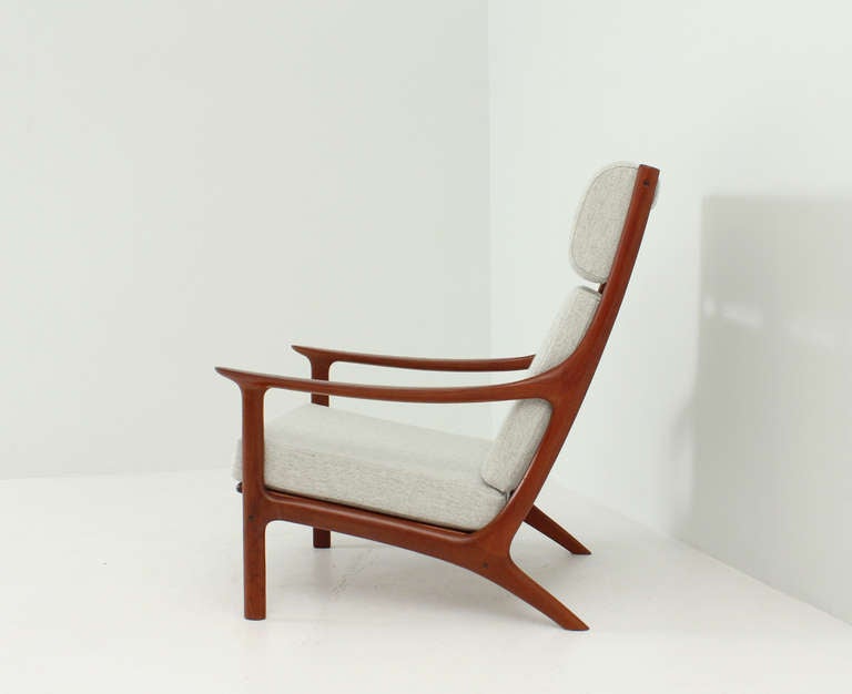 Mid-Century Modern Pair of Danish Easy Chairs