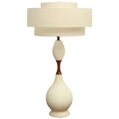 Vintage Large Mid-Century Ceramic Table Lamp