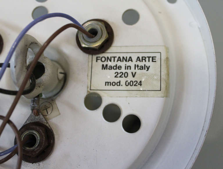 20th Century Fontana Arte Pendant Lamp by Gio Ponti For Sale