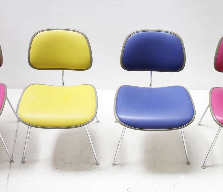 American A Set of Colorful Soft DCM Chairs