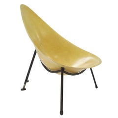 1950
s Fiberglass Easy Chair
