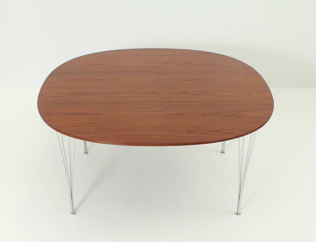 Mid-Century Modern Supercircle Table in Teak by Bruno Mathsson & Piet Hein For Sale