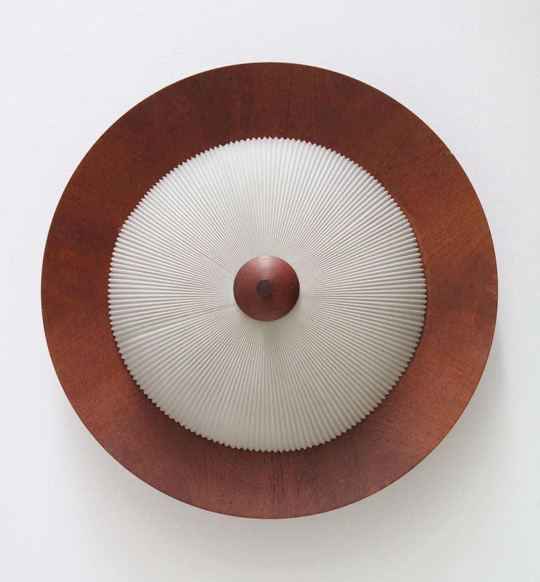 Mid-Century Modern Accordion Wall or Ceiling Danish Lamp