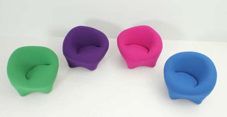 1970's Easy Chairs with Nice Shapes 3