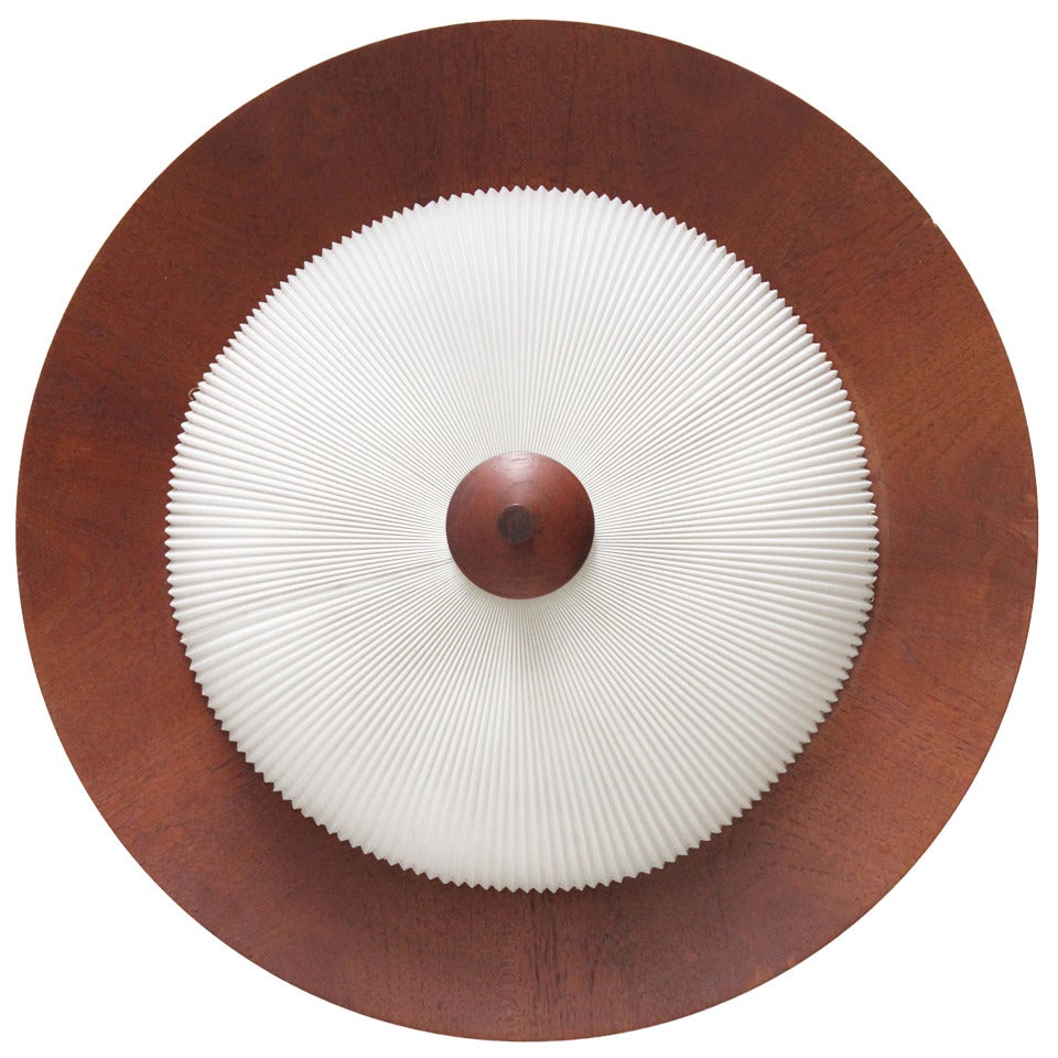 Accordion Wall or Ceiling Danish Lamp
