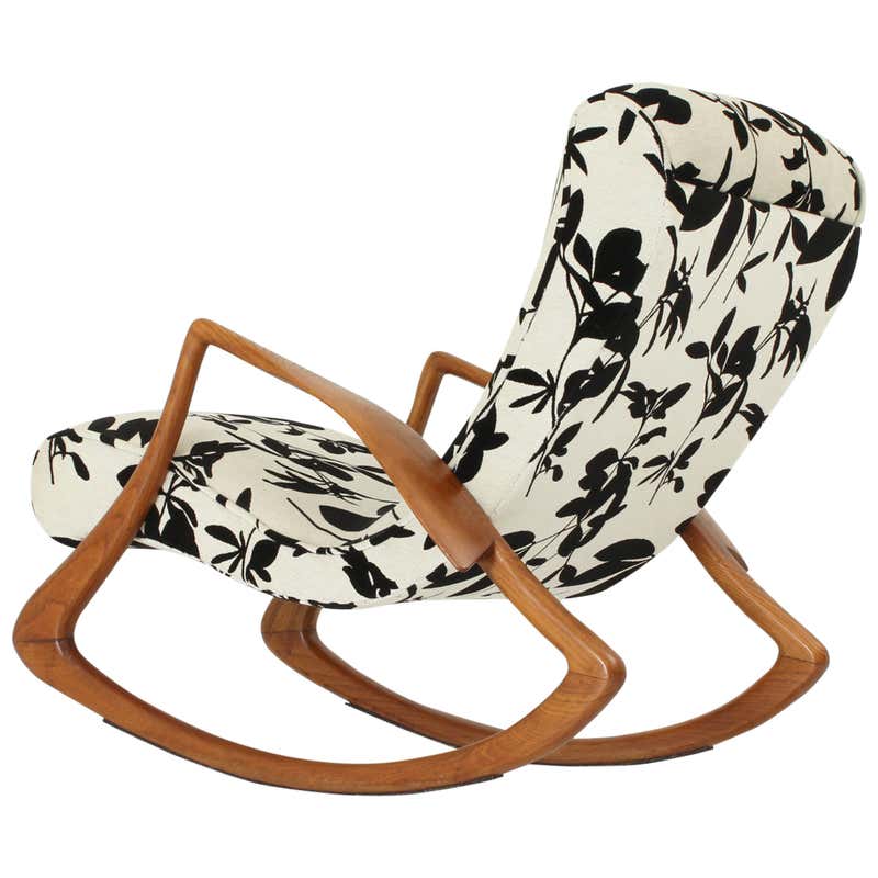 Organic Rocking Chair in the Style of Vladimir Kagan at 1stDibs