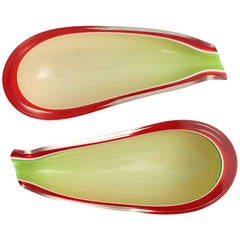 Pair of Fratelli Toso Eggplant Bowls