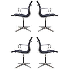 Four Aluminium EA108 Chairs by Eames