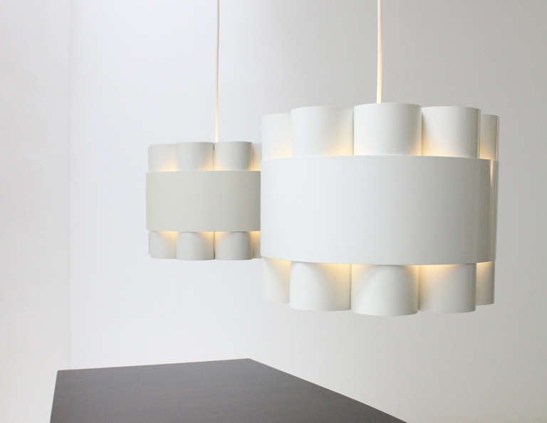 Danish A Pair of Zero Lamps by Jo Hammerborg