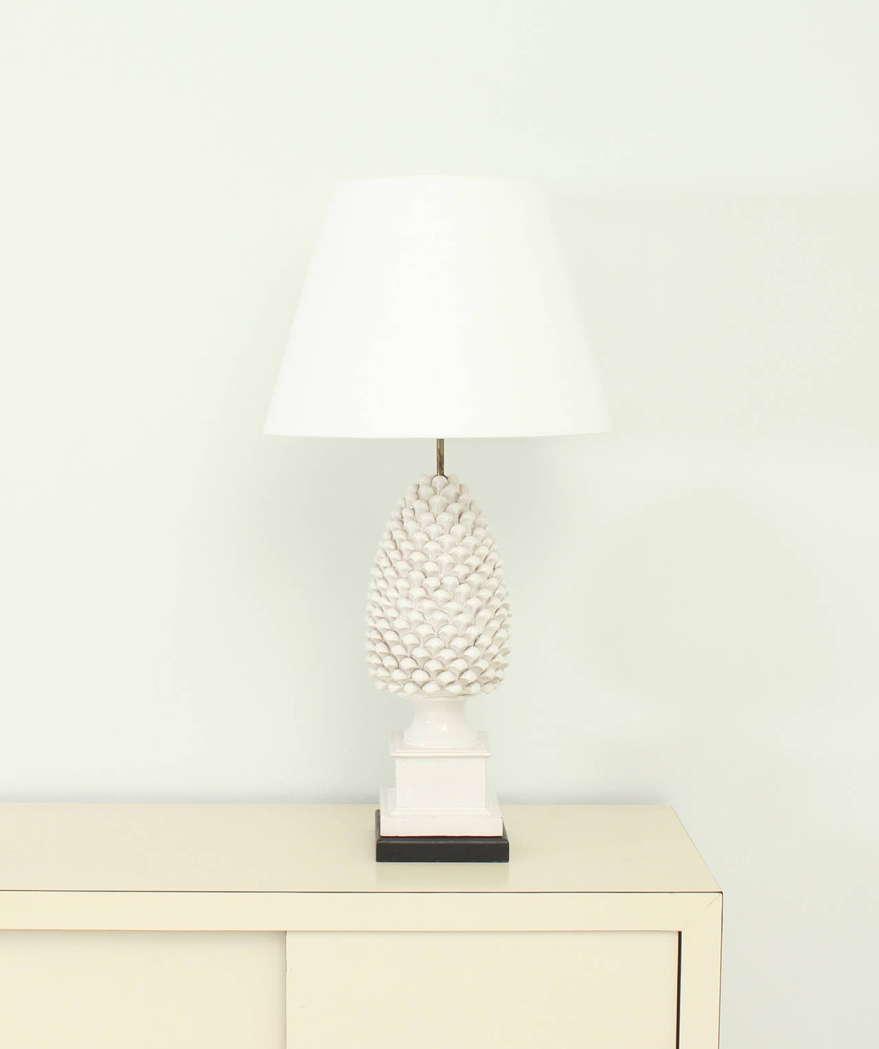 Pair of Pineapple Ceramic Table Lamps