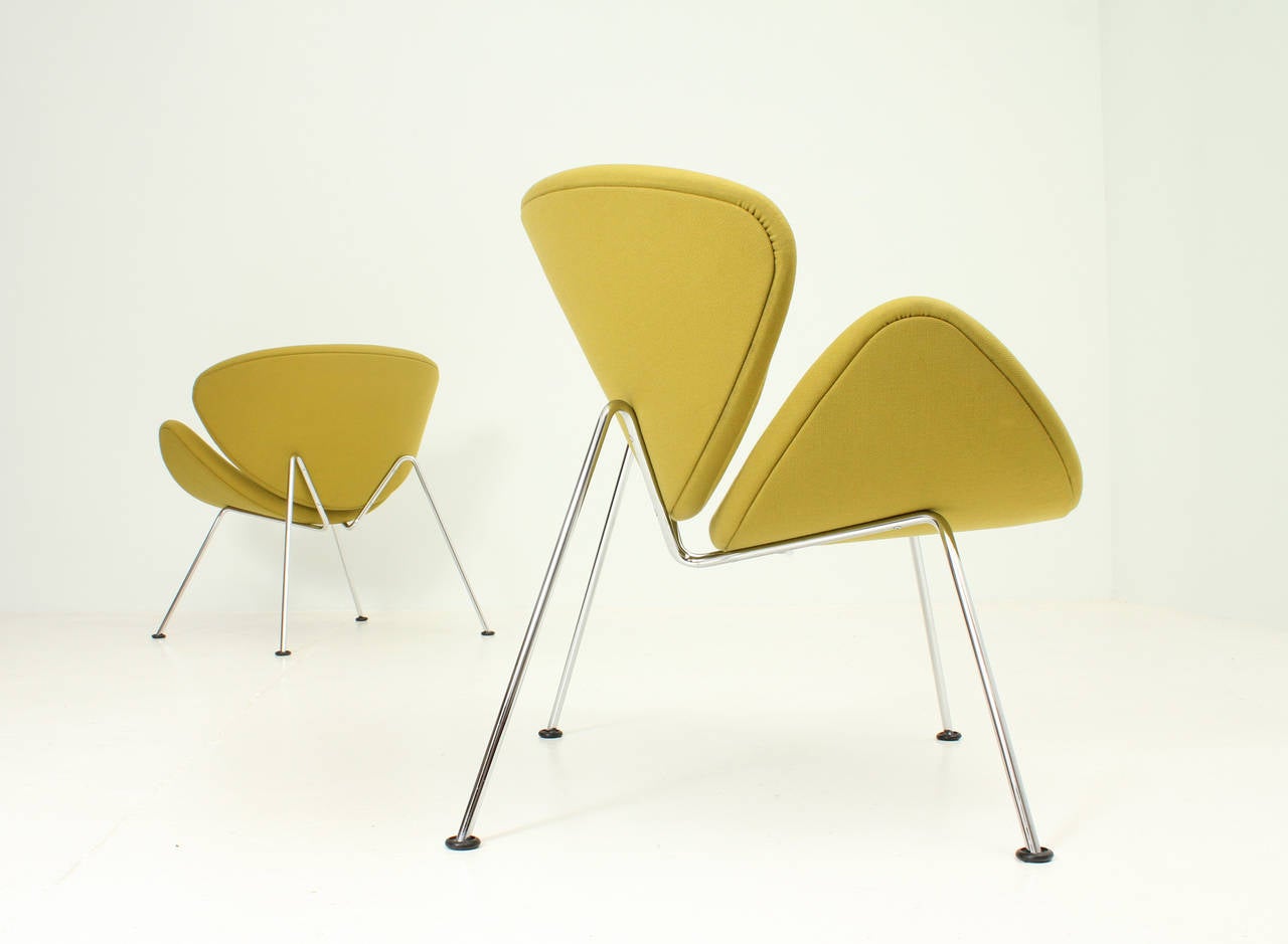 Orange Slicers Chairs by Pierre Paulin For Sale 2