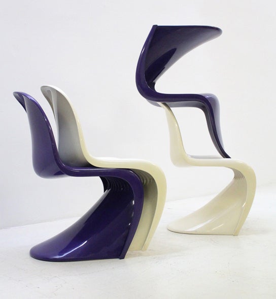 Late 20th Century Four S Chairs by Verner Panton For Sale