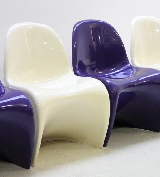 Four S Chairs by Verner Panton For Sale 6