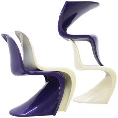 Four S Chairs by Verner Panton