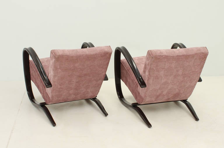 A Pair of Lounge Chairs by J. Halabala, 1930's For Sale 3
