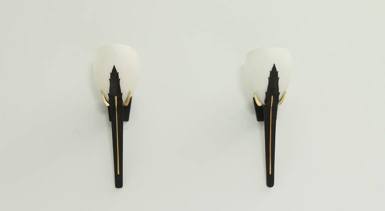 Pair of French Torch Sconces 2