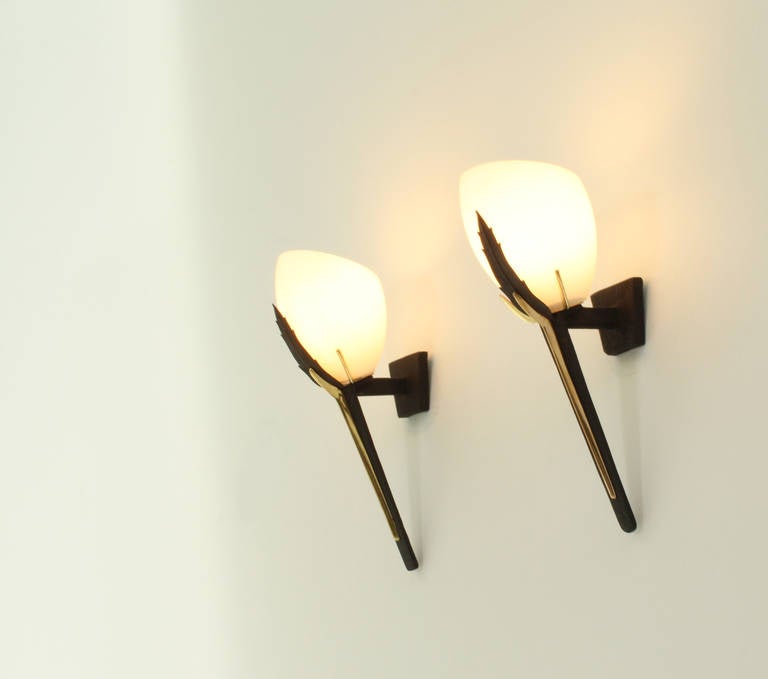 Pair of French Torch Sconces 3