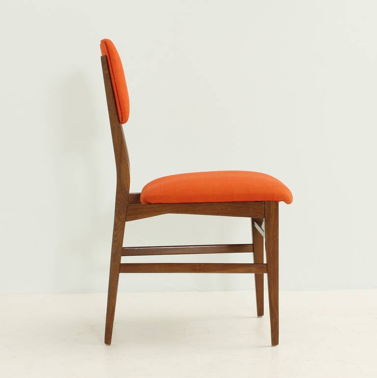 Mid-20th Century Edmondo Palutari Chairs by Dassi, Italy