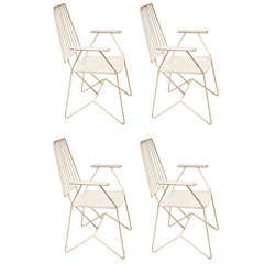 Set of Four 1950's Outdoor Chairs