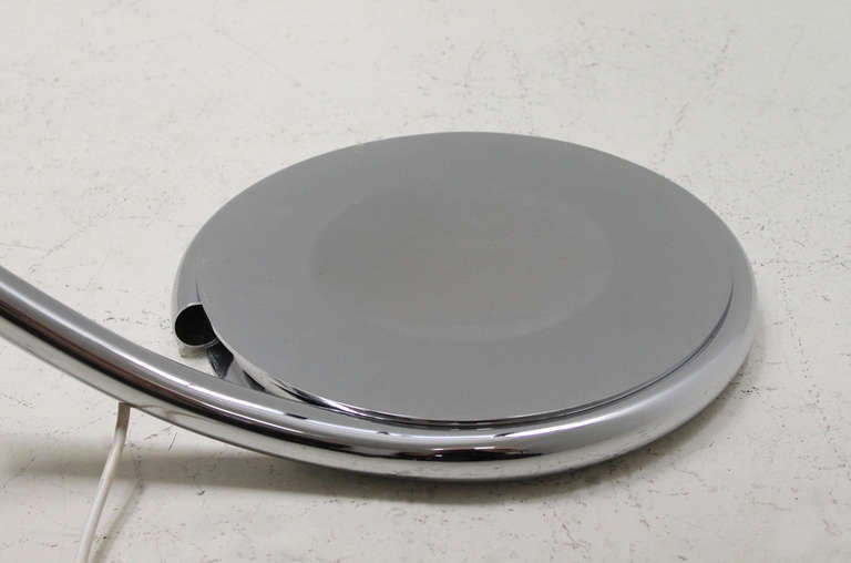 Chromed Serpente Floor Lamp For Sale 2