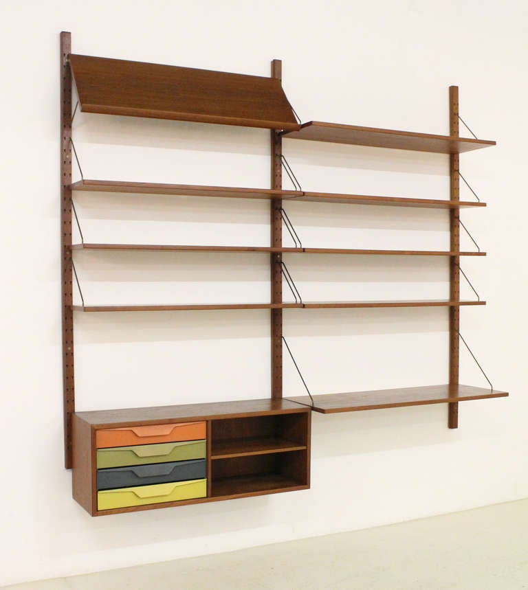 Danish Coloured Shelving System