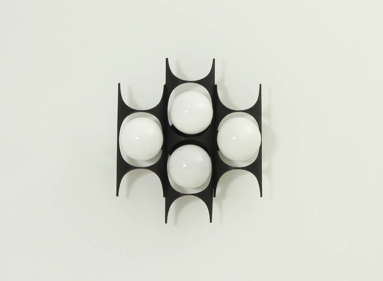 Mid-Century Modern Spanish Brutalist Sconce from 1960's For Sale