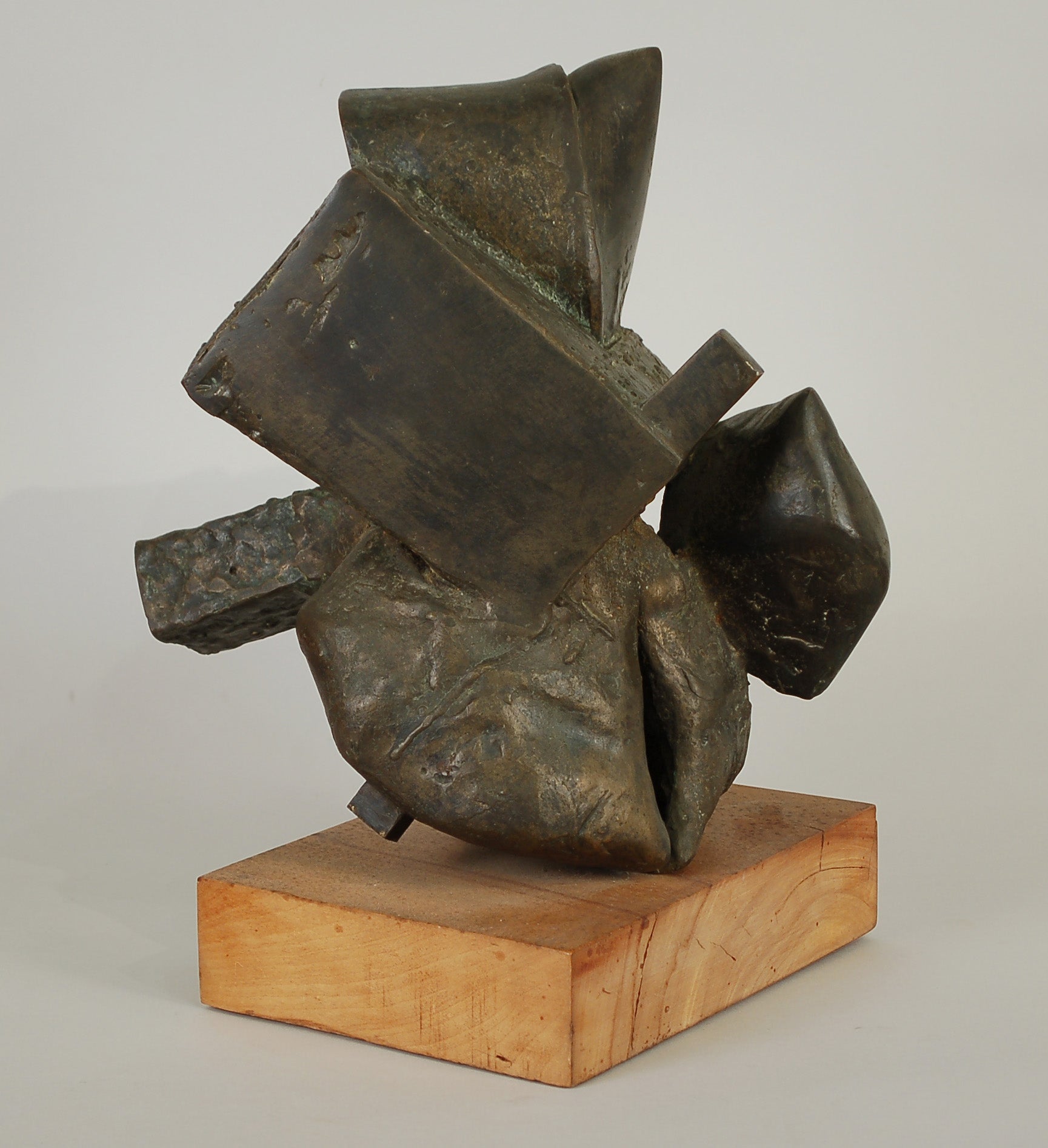 Brutalist Bronze Sculpture