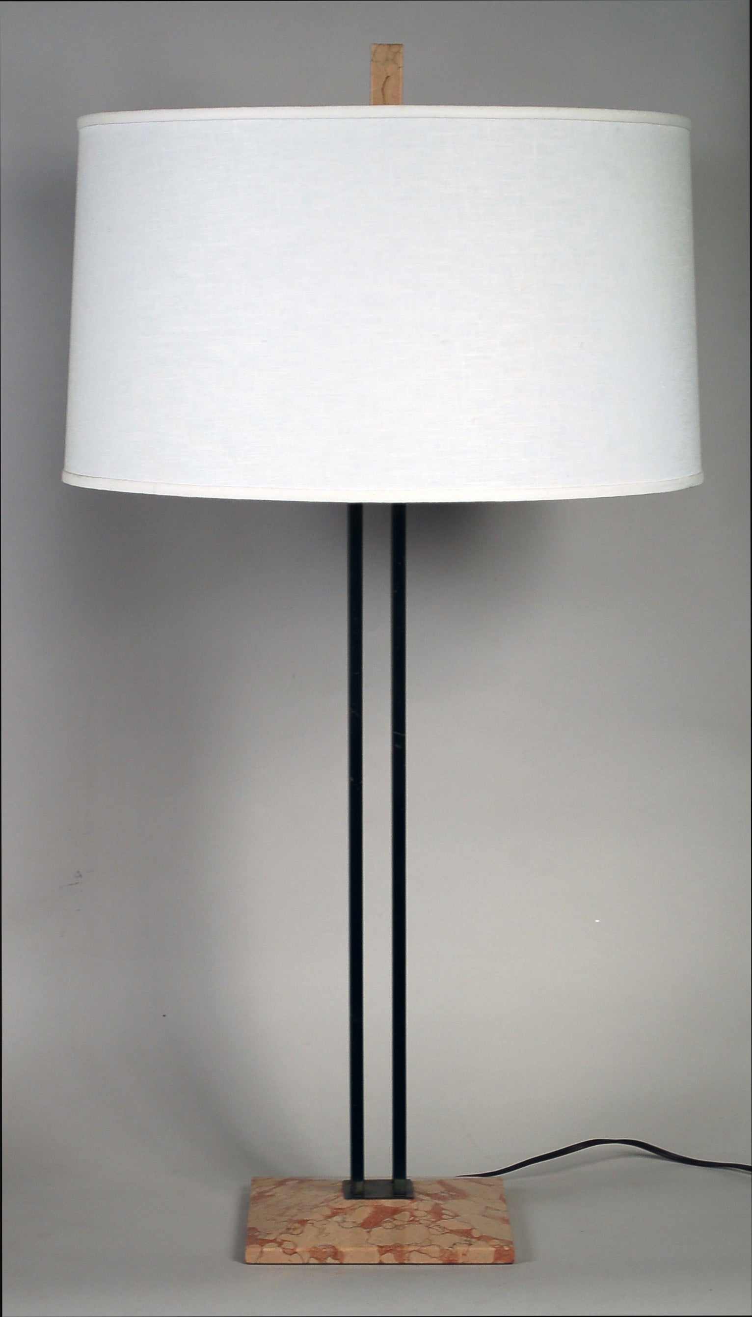 Gerald Thurston Brass and Marble Lamp