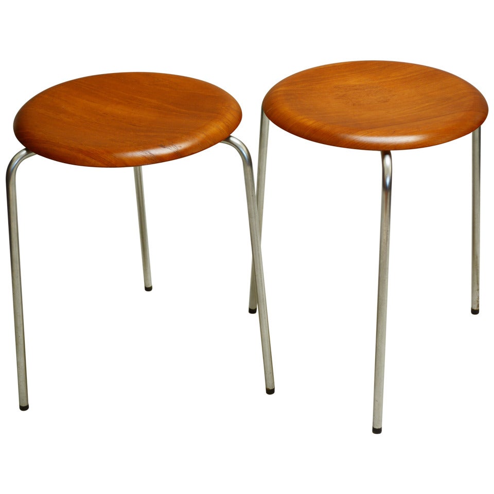 Pair of Stools by Arne Jacobsen