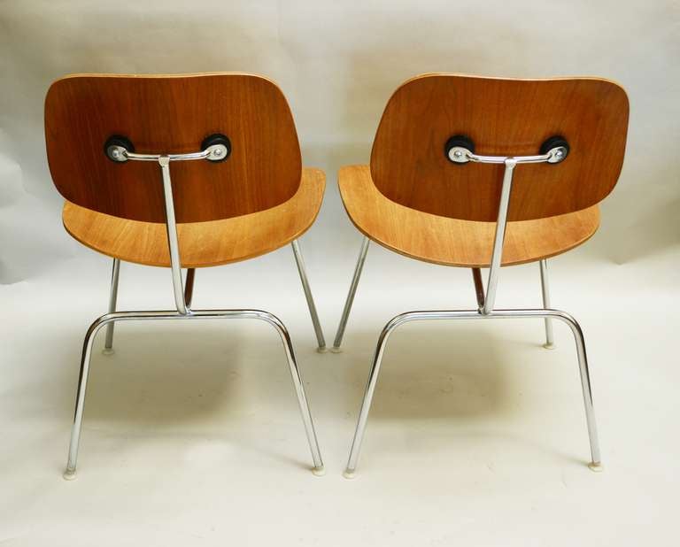 American Pair of Charles Eames DCM Chairs