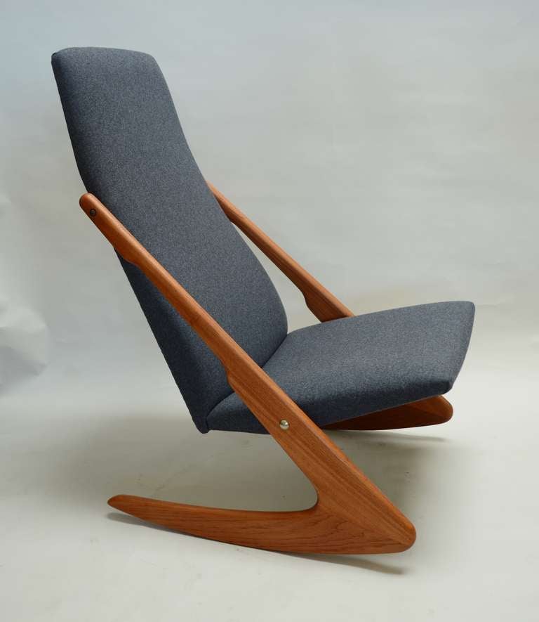 Sculptural Danish Teak Rocker 2