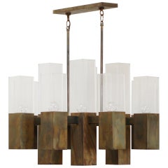 Robert Long Bronze Chandelier