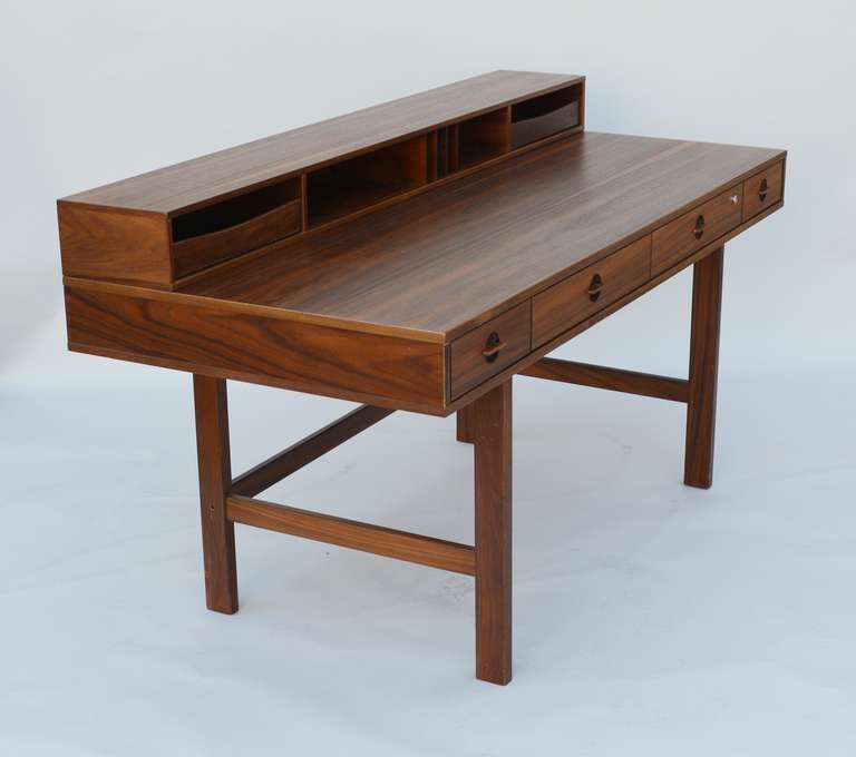 Walnut Desk by Peter Lovig Nielsen In Good Condition In San Mateo, CA