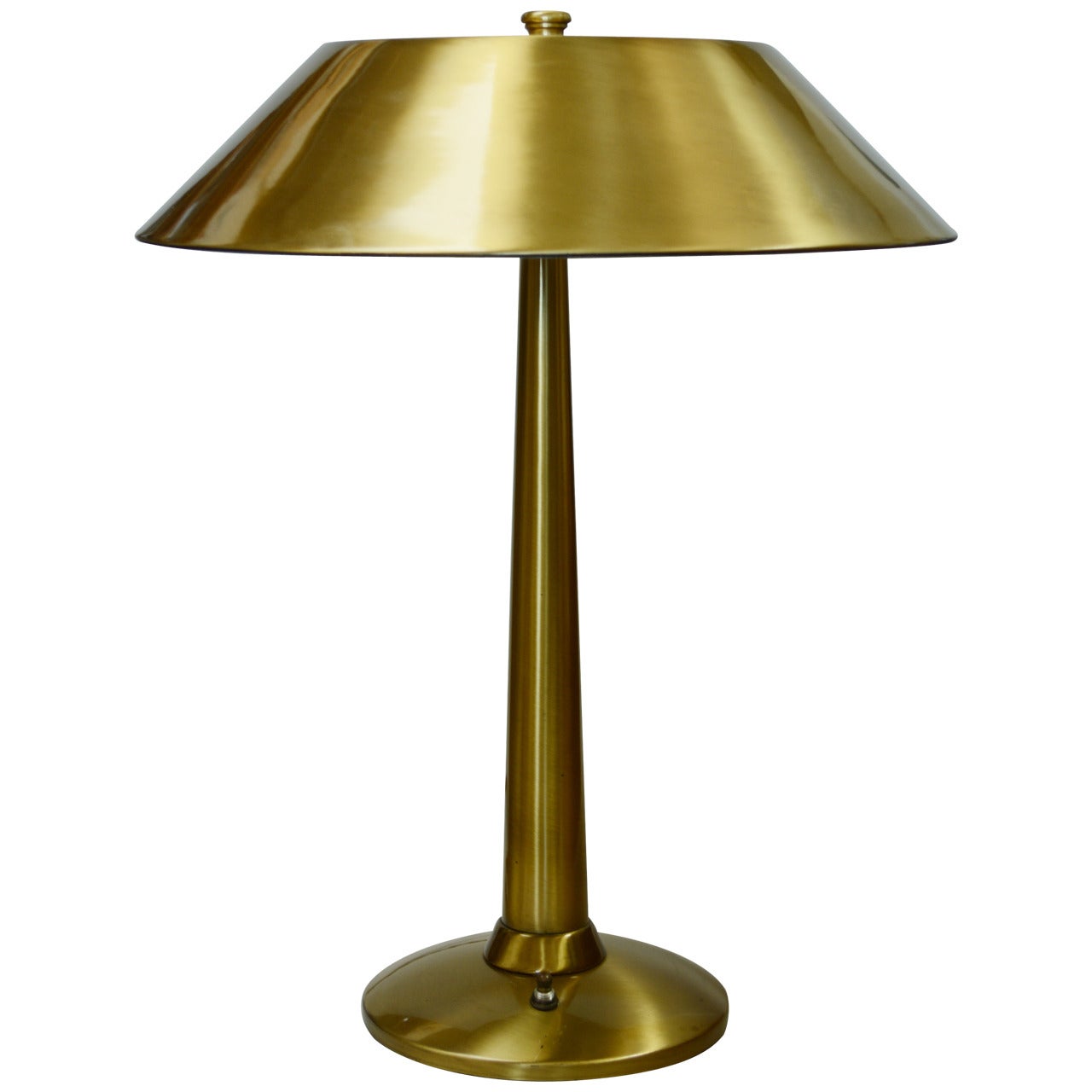 Modernist Brass Desk or Table Lamp