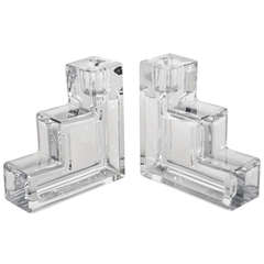 Pair of Wilber Orme Pristine Table Architecture Candle Holders