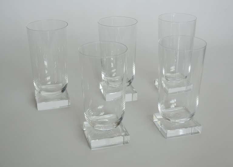 Glass Libbey Knickerbocker Water Goblets