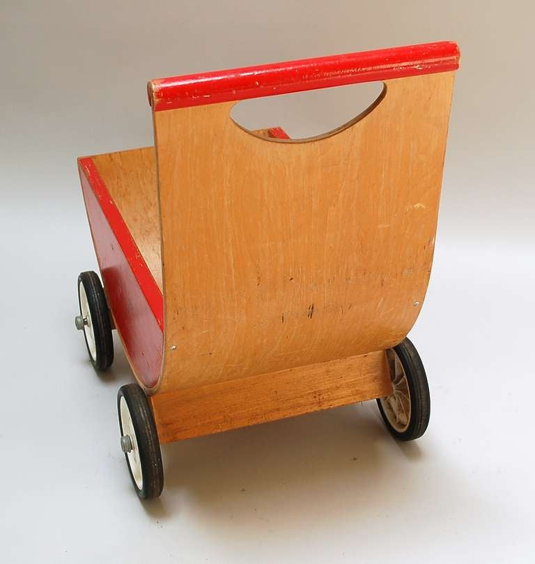 Wood Creative Playthings Molded Plywood Carriage