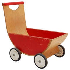 Vintage Creative Playthings Molded Plywood Carriage