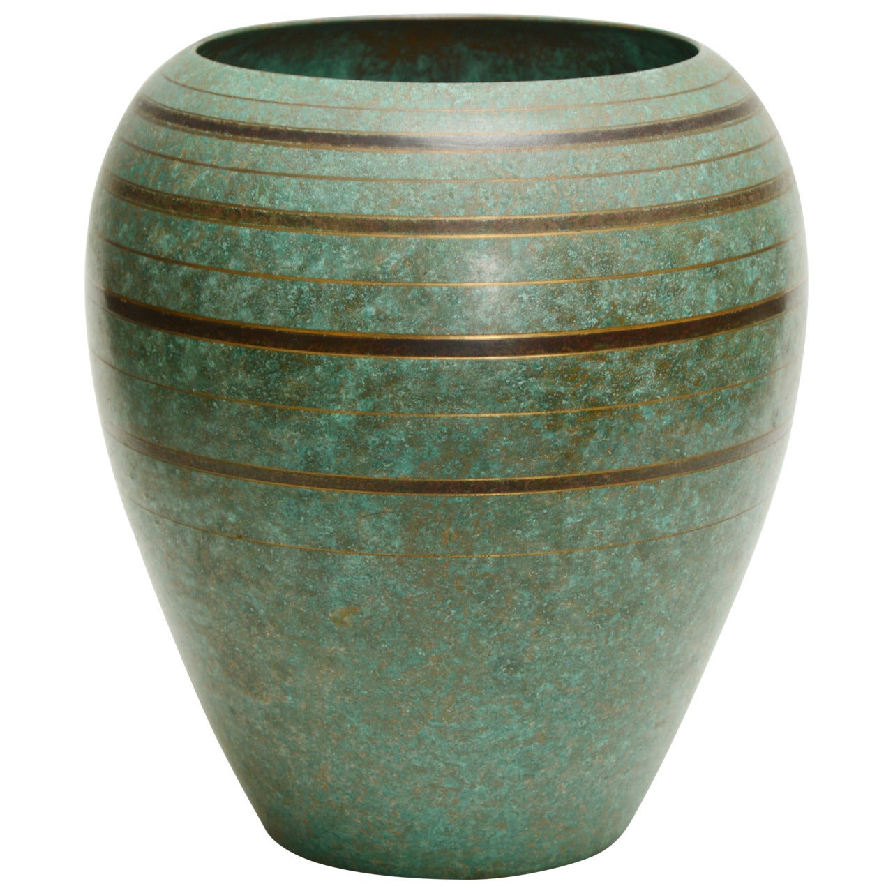 Carl Sorensen Art Deco Bronze Vase
