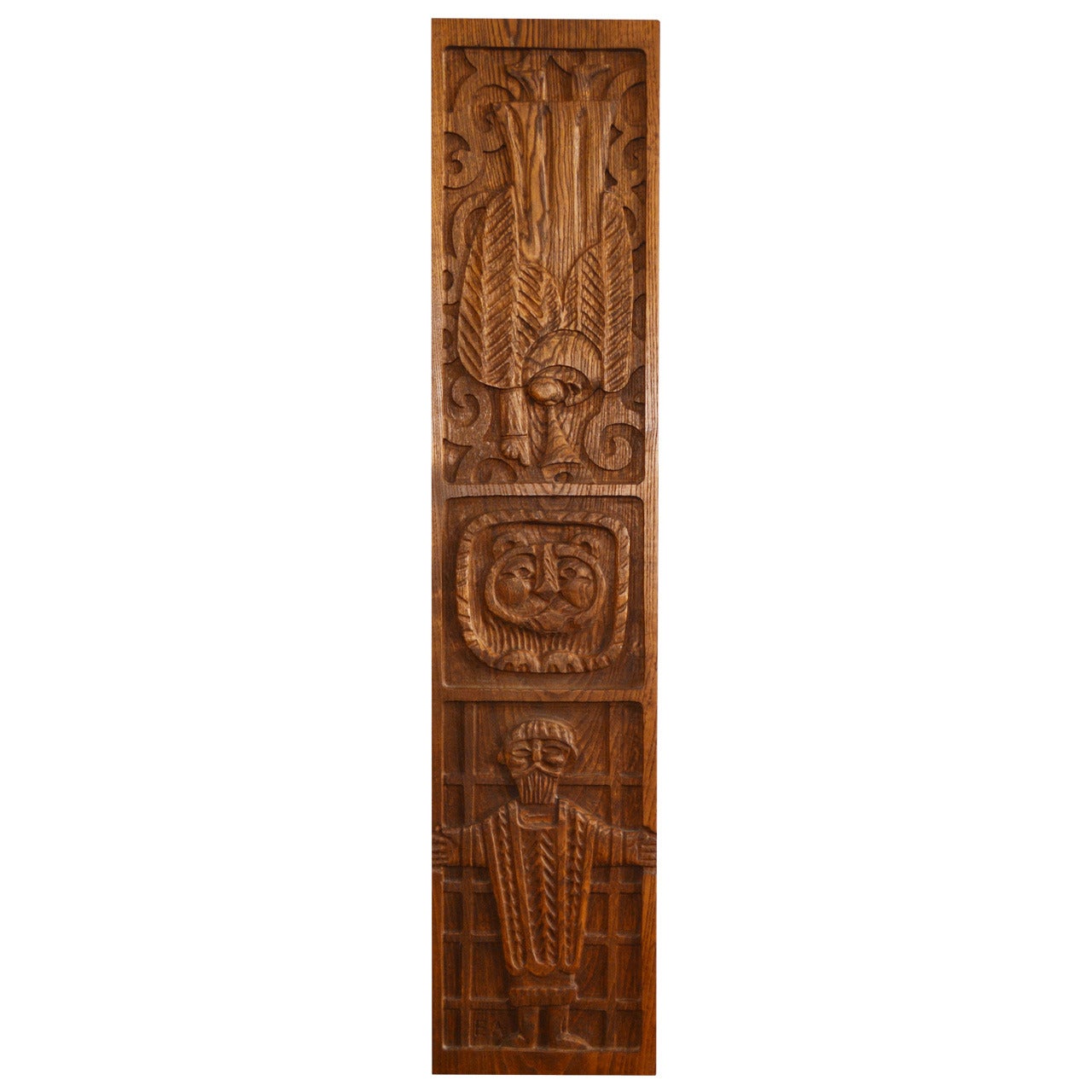 Evelyn Ackerman Carved Wood Panel for Era Industries