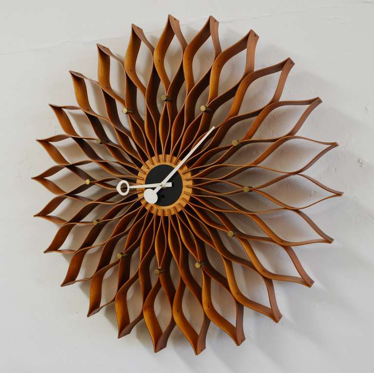 Mid-Century Modern George Nelson Sunflower Clock