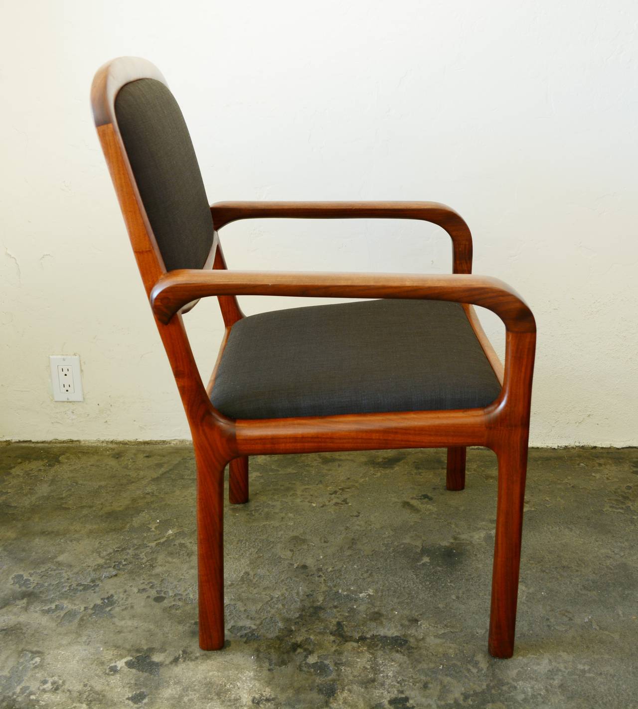 Pair of Studio Craft Walnut Chairs 1