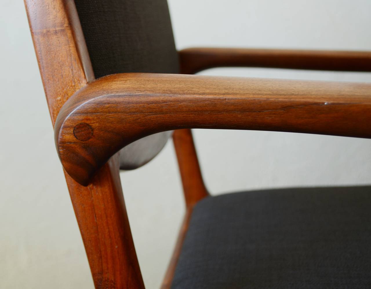American Pair of Studio Craft Walnut Chairs