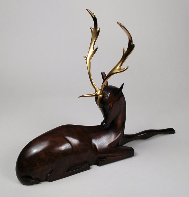 hagenauer wood and bronze reindeer at 1stdibs hagenauer wood and bronze reindeer at 1stdibs