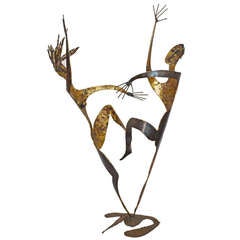 C B Johnson Brutalist Steel Sculpture
