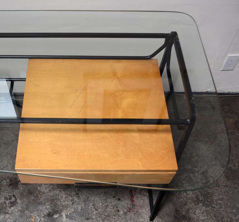 Maurizio Tempestini Iron Desk for Salterini In Good Condition In San Mateo, CA