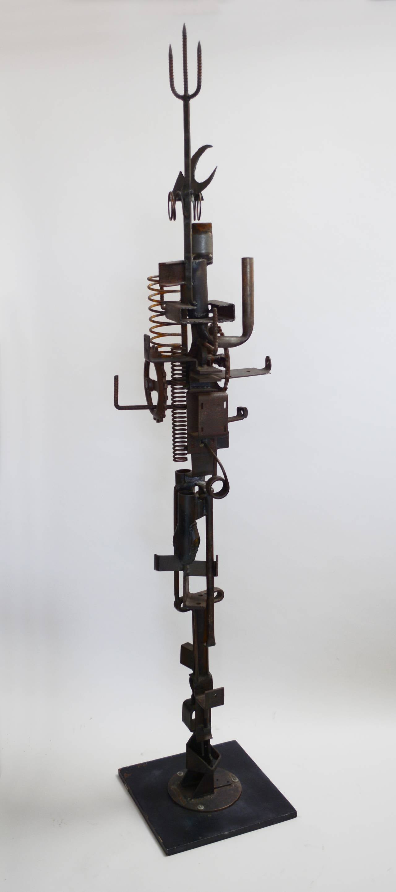 Mid-Century Modern Shuko Kobayashi Steel Floor Standing Sculpture