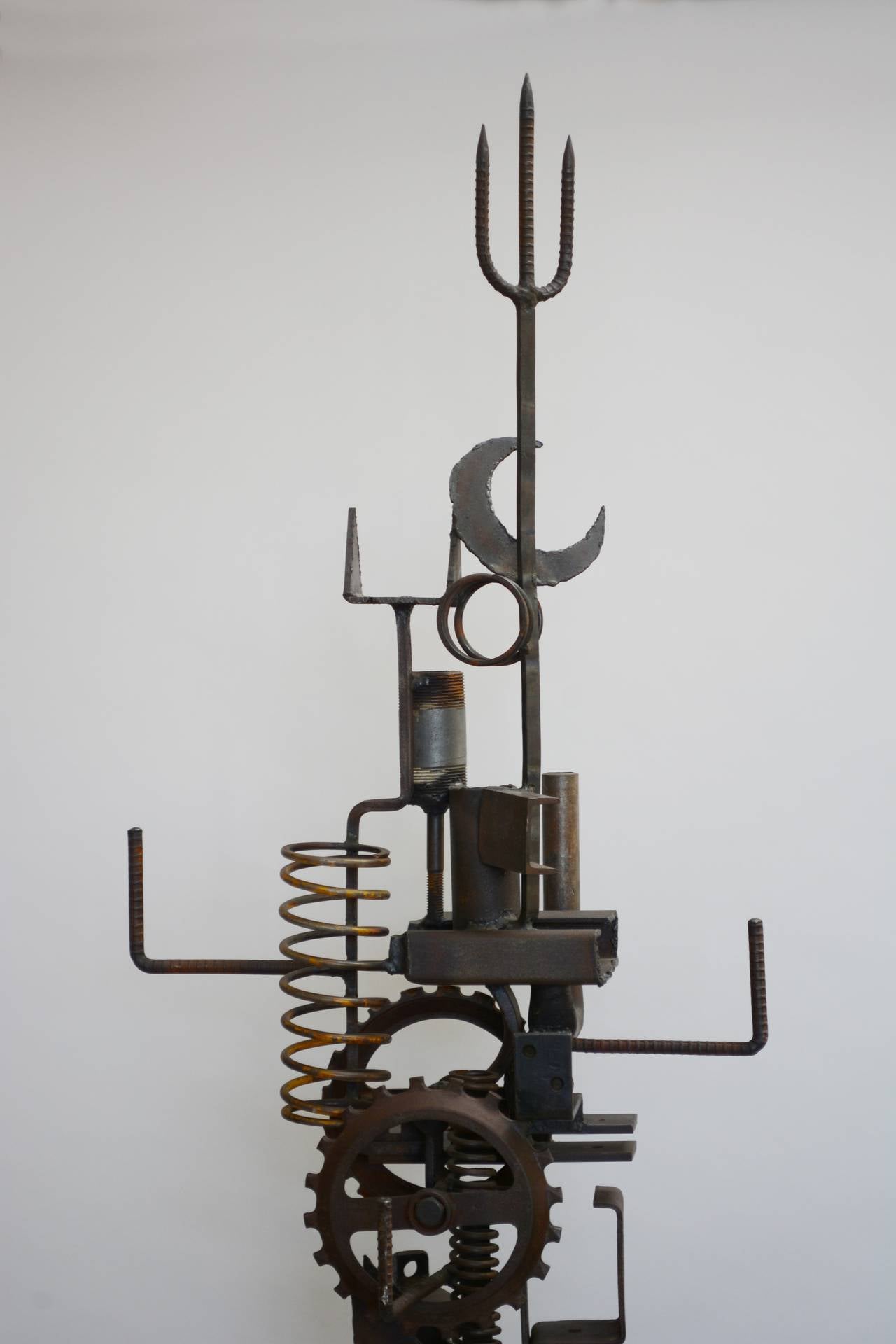 Welded Shuko Kobayashi Steel Floor Standing Sculpture